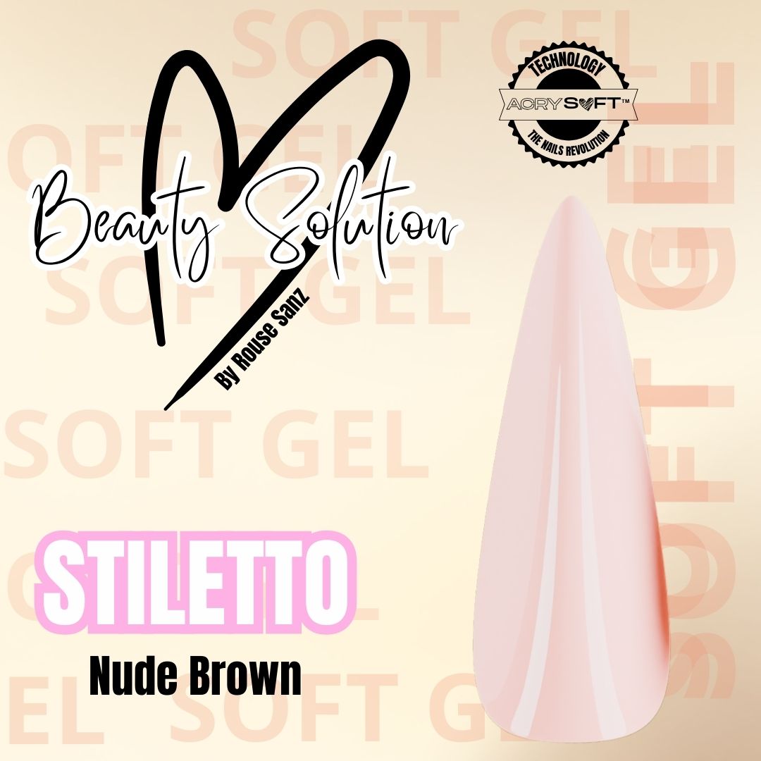 TIPS SOFT GEL STILETTO PINK 300 UND