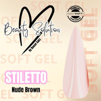 TIPS SOFT GEL STILETTO PINK 300 UND