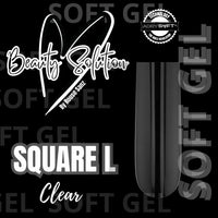 TIPS SOFT GEL SQUARE L CLEAR