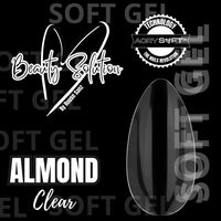 TIPS SOFT GEL ALMOND CLEAR