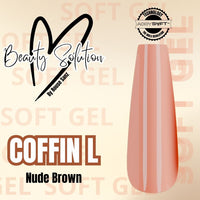 TIPS EFECTO ACRILICO COFFIN L BRONW 300 UND