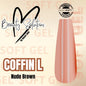 TIPS EFECTO ACRILICO COFFIN L BRONW 300 UND