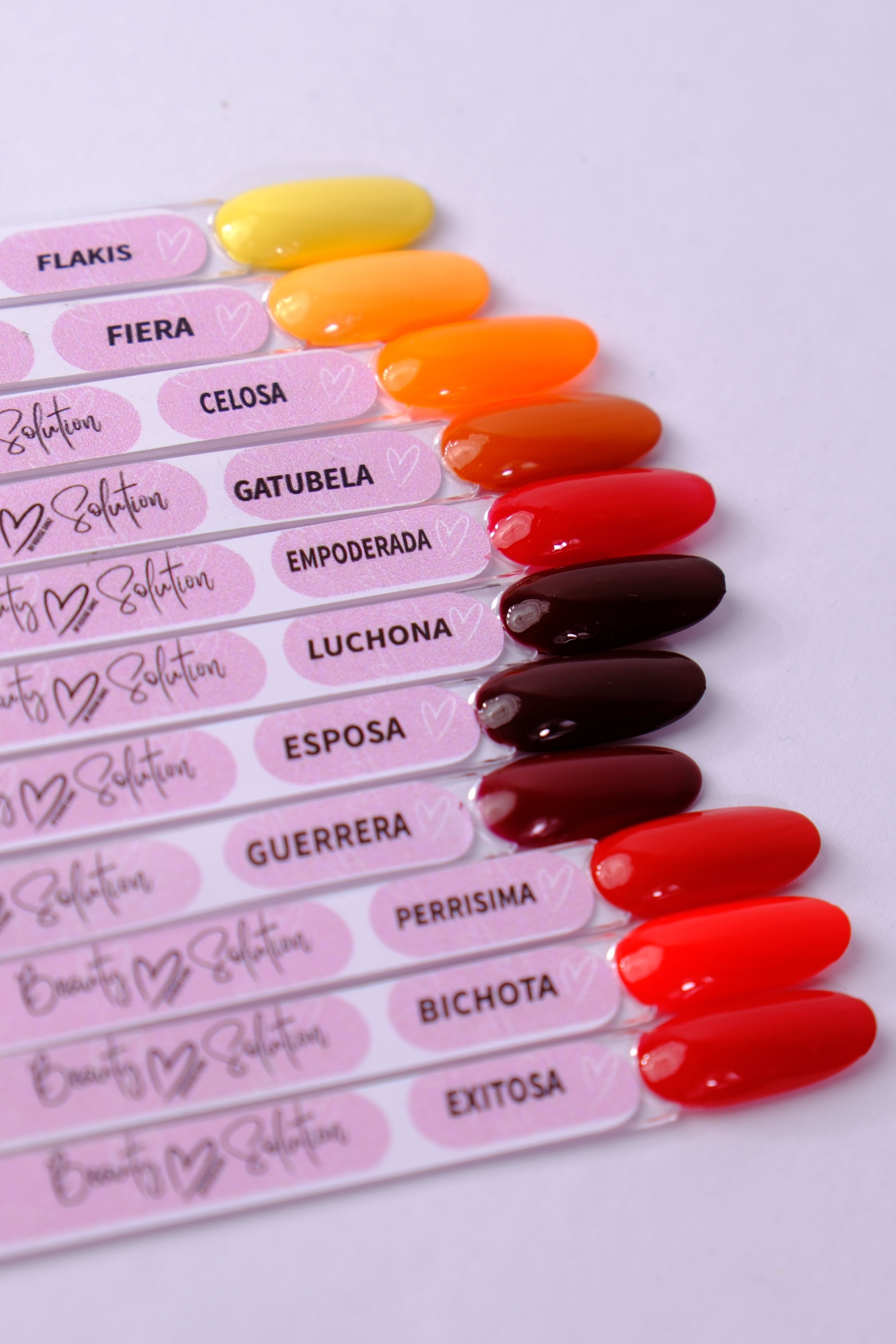 Gel Polish Rojos y Amarillos| Beauty Solution